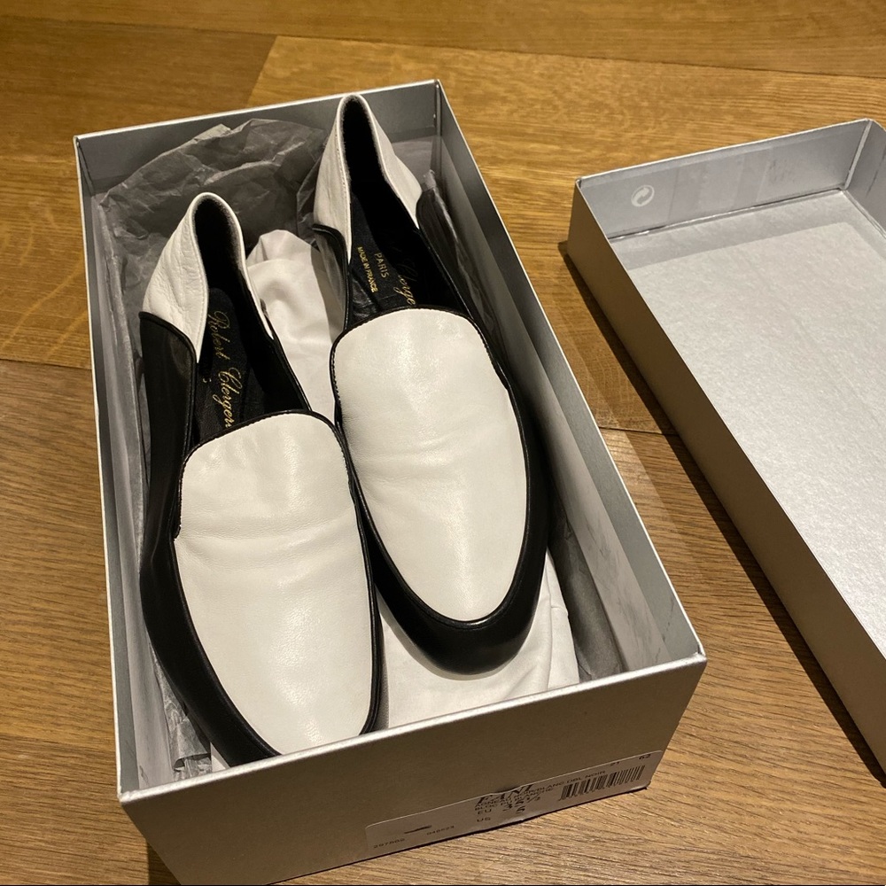 Robert Clergerie Fani Loafers Black White